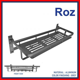 KRISROZ AZ222-GR STORAGE RACK 60MM ALUM GREY