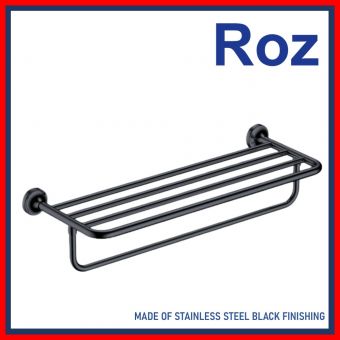 ROZ 3412-B TOWEL RACK S/S BLACK