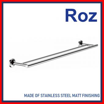 ROZ 3413-S DOUBLE TOWEL BAR S/S SATIN