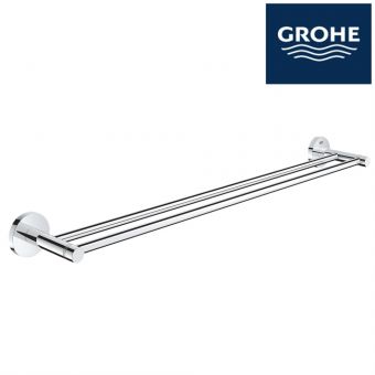 GROHE ESSENTIAL DOUBLE TOWEL BAR 600MM 40802001