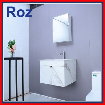 ROZ 5048-600WH S/S BATHROOM BASIN CABINET WHITE