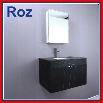 ROZ 5049-700BK S/S BATHROOM BASIN CABINET BLACK