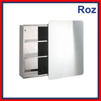 ROZBATH 7008 SLIDING MIRROR CABINET S/S