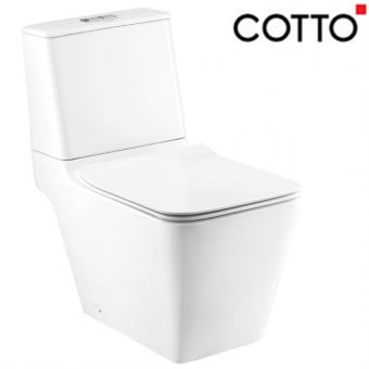 COTTO C124137SG SIMPLY MODISH 2 PC WC WHITE