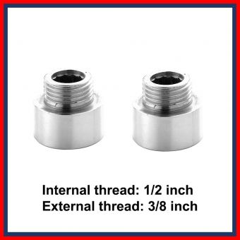 ROZ 5061234 (506OG) 1/2 X 3/4 REDUCER BRASS CP  (1 PAIR)