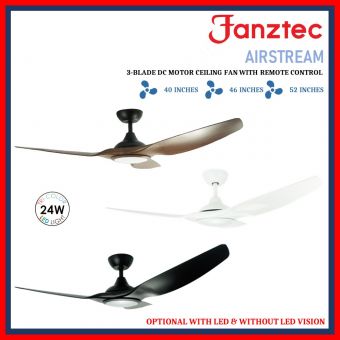 [PRE-ORDER] Fanztec Airstream Ceiling Fan 40/46/52inch with LED