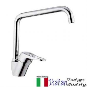 Roz Kiss K42U High Spout Sink Mixer Cp
