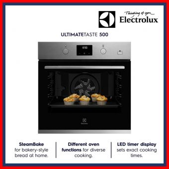 Electrolux KODGH70TXA 60cm UltimateTaste 500 built-in single oven with 72L capacity