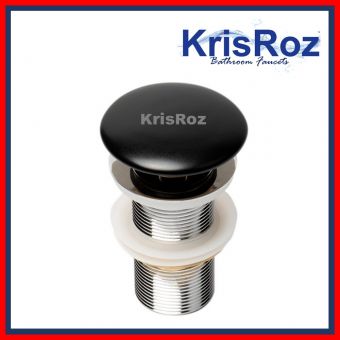 KRIS 1 1/4 KP604 POP WASTE W/O OVERFLOW BLACK