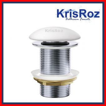 KRIS 1 1/4'KP609 POP WASTE W/O OVERFLOW WHITE