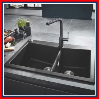 GROHE 31657AP0 K700 2-BOWL SINK