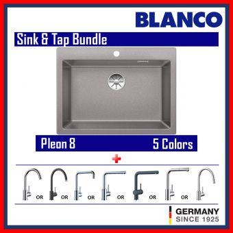 Blanco Pleon 8 & Faucets Bundle