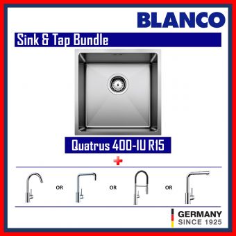  Blanco QUATRUS R15 400-IU & Faucets bundle