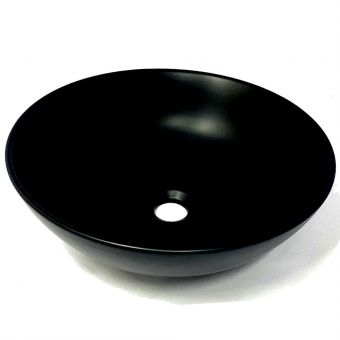 Roz Matt Black Round Art Basin LT-601C6