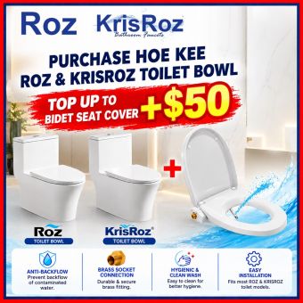 ROZ & KRISROZ Toilet Bowls | TOP UP Bidet Seat Cover $50