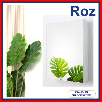 ROZBATH N80-40-EW MIRROR CABINET EUROPE WHITE