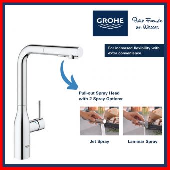 Grohe 30270000 Essence New OHM  L-Spout Sink Mixer