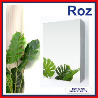 ROZBATH N80-40-GW MIRROR CABINET GREECE WHITE