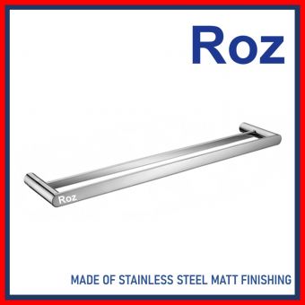ROZ 11213-S DOUBLE TOWEL BAR S/S SATIN