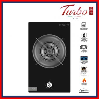 TURBO T6601-GV 31CM 1-BURNER DOMINO GLASS HOB