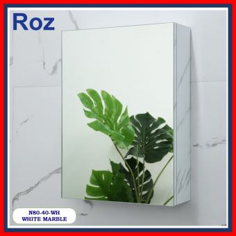 ROZBATH N80-40-WH MIRROR CABINET WHITE