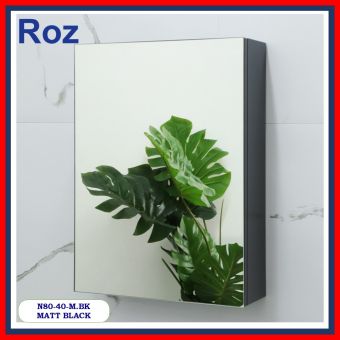 ROZBATH N80-40-M.BK MIRROR CABINET M.BLACK                  