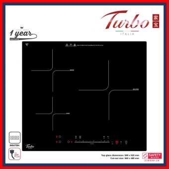 TURBO TIA903 60CM 3-ZONES INDUCTION HOB W/T. CONTROL        