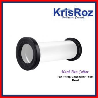 KRISROZ Q-227 (HP1148WT) WC STRAIGHT PAN COLLAR  (FOR P-TRAP)
