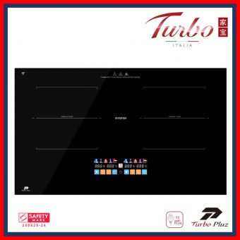 Turbo Pluz TZI008 75cm Double Induction Hob Smart Color Display