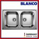 BLANCO DINAS 8 TOP INSERT DOUBLE SINK 235885 S/S