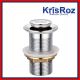KRIS 1.1/4 KP606 WASTE W/O OVERFLOW CP
