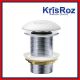 KRIS 1 1/4'KP609 POP WASTE W/O OVERFLOW WHITE