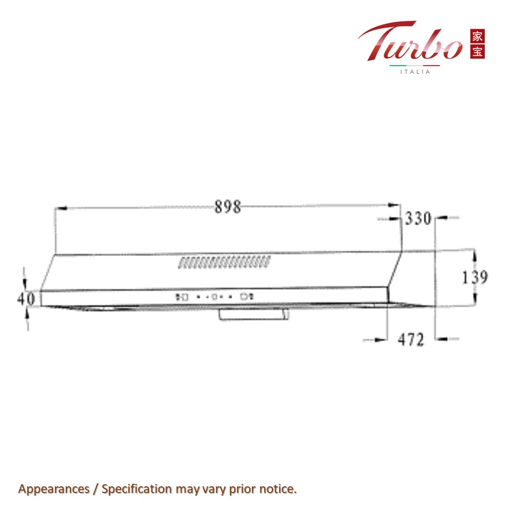 TA65- 802-90 Dimension