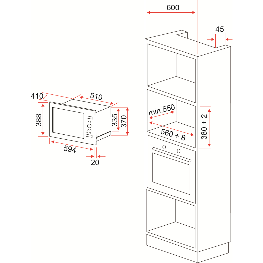 EF BM259M Microwave Oven